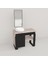 Ordo Ray Kapak Banyo Dolabı 40*140*76 Beyaz Eskitme 1