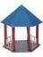 Park Peyzaj Hobisi Için Antik Altıgen Pavyon Modeli Tarihi Bina (Yurt Dışından) 2