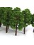 20 Adet 8cm Model Ağaçları Tren Demiryolu Savaşı Oyunu Diorama Tren Manzarası 1: 150 N Koyu Yeşil (Yurt Dışından) 5