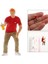Minyatür 1:87 Boyalı Graffiti People Matchbox Boy Red Için Model Tren Düzeni Senaryosu (Yurt Dışından) 5