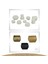 Şamdan Dekoratif Mumluk Şamdan Tealight Mum Uyumlu Mini Çizgili Çiçekli Model 3