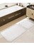Douro Shaggy 2li Banyo Paspası Beyaz Kaydırmaz Taban 60 x 100 - 50 x 60 1
