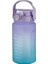 1500ML Pipetli ve Pipetsiz Kullanım Kulplu Çift Renk Motivasyon Matarası 1