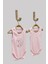 Mojo Kız Bebek Tavşan Desenli Body 6409 Pembe 4
