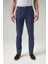 Slim Fit Indigo Düz Chino Pantolon 0HCC3T405323M 1