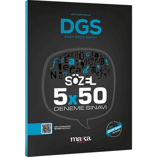 Marka Yayınları Marka Yayınları 2023 DGS Sözel 5X50 Deneme Sınavı Tamamı Pdf Çözümlü Açıklanan Yeni Müfredat