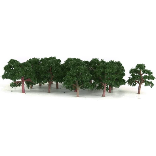 Jurnish 25 Adet Yapay Ağaçlar Model Oyuncak Mikro Bahçe Süsleri Peyzaj Ölçeği: 1: 300 (Yurt Dışından)