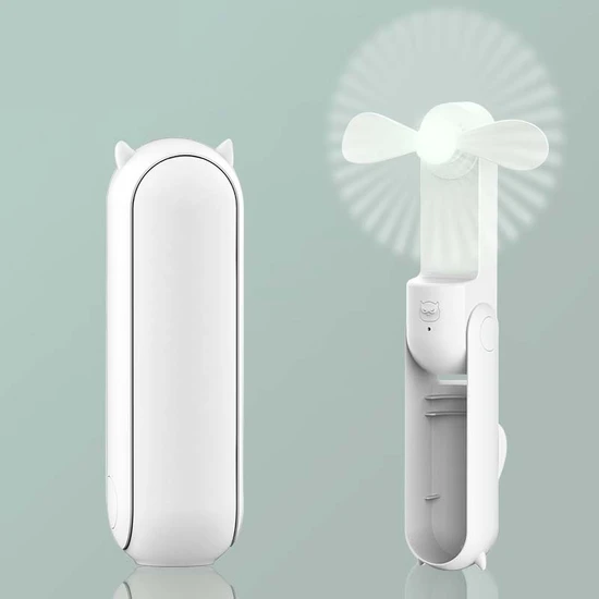 Louisee USB Şarj Edilebilir Mini Taşınabilir Katlanabilir El Küçük Fan (Yurt Dışından)