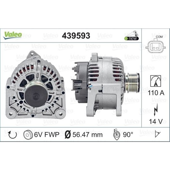 Valeo Alternator 12V 110A Megane Ii 1,5dci (TG11C069) Fiyatı