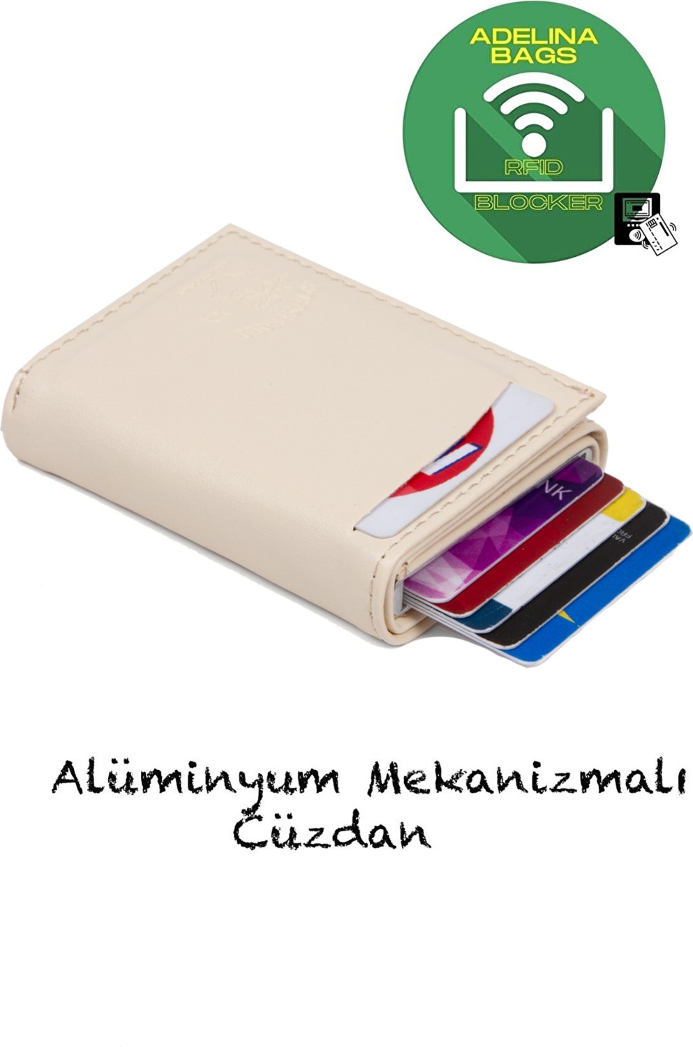 Adelina Erkek Siyah Mekanizmalı Otomatik Kızaklı Kartlık Cüzdan (7CMX10CM)