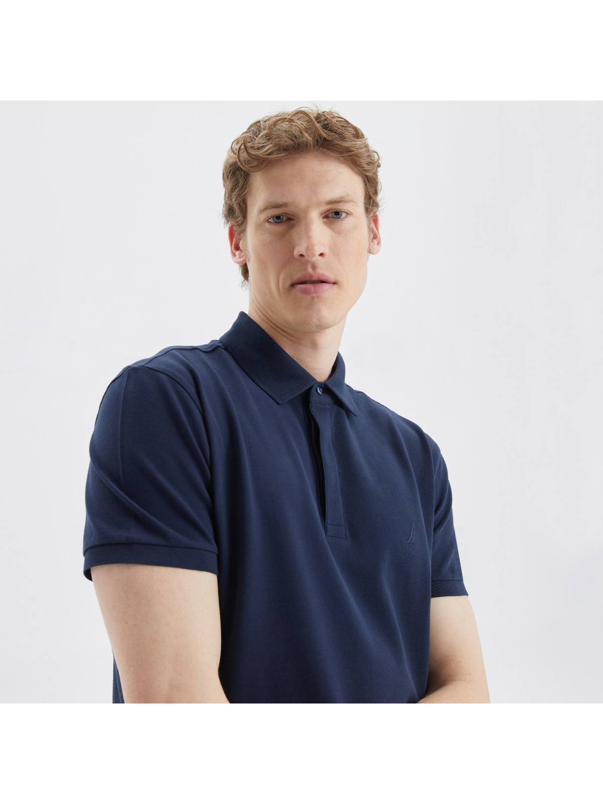Nautica Erkek Lacivert Slim Fit Kısa Kollu Polo Yaka T-Shirt K35062T.4NV - Görsel 4