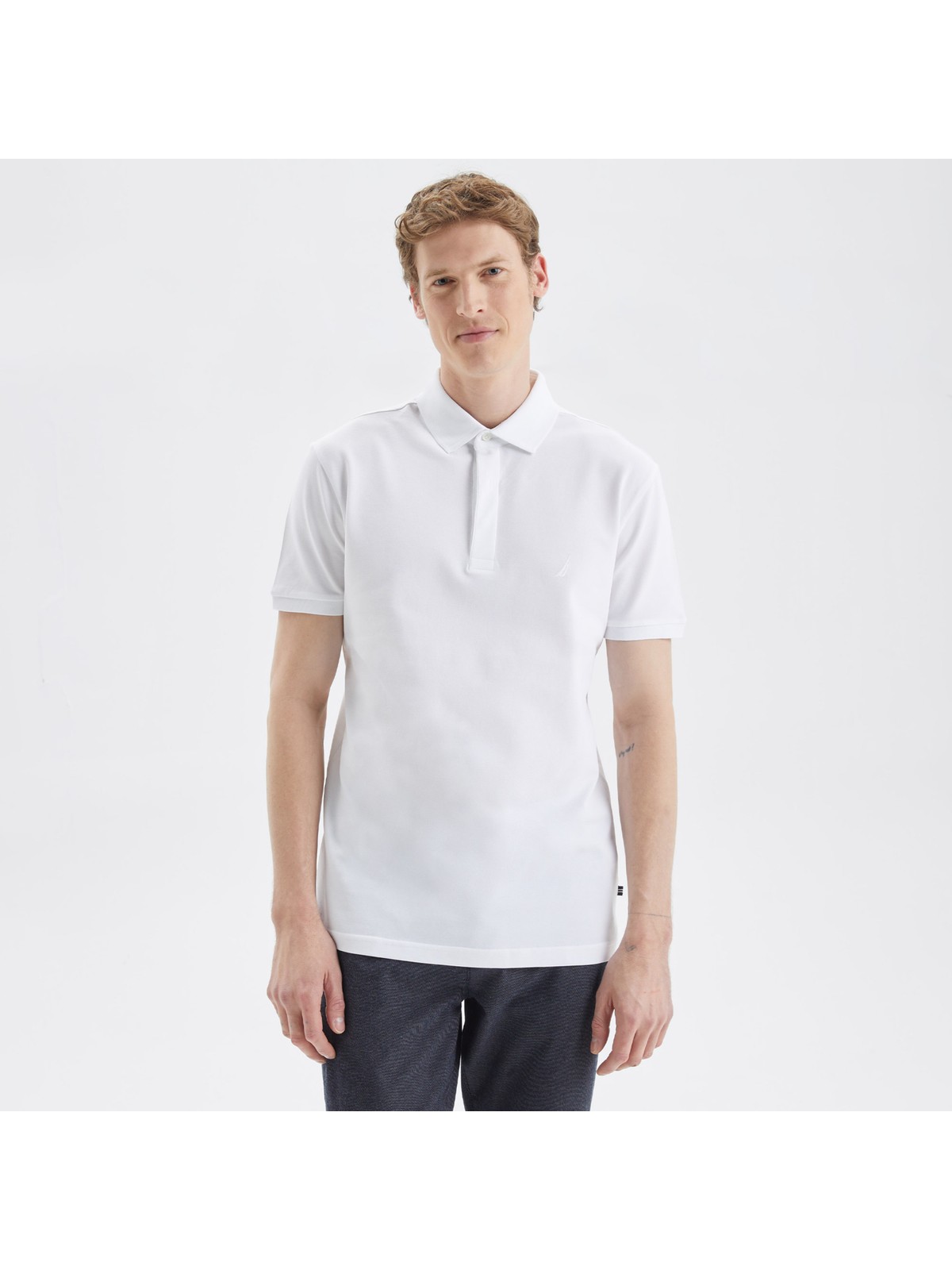 Nautica Erkek Lacivert Slim Fit Kısa Kollu Polo Yaka T-Shirt K35062T.4NV - Görsel 5