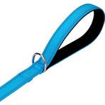 Mita Dayanıklı Köpek Gezdirme Tasması/kayışı 2X120CM Turkuaz / Neon Blue