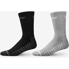 Salomon Life Crew Çok Renkli Çorap 2li Paket 36 - 38 Beden Erkekler İçin Outdoor Kullanım