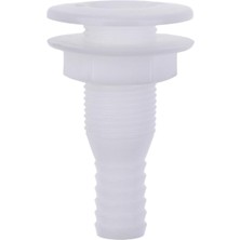 Dharry 2pcs 3/4 "dayanıklı Beyaz Plastik Thru-Hull Sintine Pompa Hortumu Tekneler Için Montaj (Yurt Dışından)