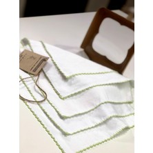 Neocotton Çift Katlı Nostalji Oyalı Pamuklu 5'li Kutulu Bebek Bakım Mendili (22X22 Cm)