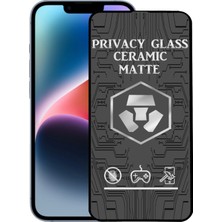 Go Aksesuar Iphone 14 Uyumlu Mat Ceramic Privacy ( Hayalet) Ekran Koruyucu