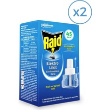 Raid Elekro Likit 1 Yedek, 45 Gece (Sivrisineklere Karşi) X2