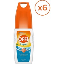 Off Losyon, 100 Ml, 6 Saate Kadar Etki (Sivrisineklere Karşı) X6