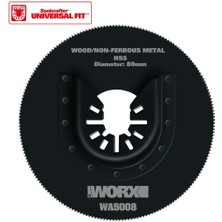 Worx WA5008 Çok Amaçlı Raspalama Makinası Için 80MM 360˚ Metal, Ahşap, Fiberglas, Pvc Universal Kesme Bıçağı