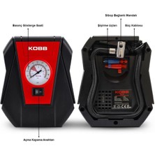 Kobb KB100 12VOLT 100 Psı Analog Göstergeli Hava Lastik Şişirme Pompası