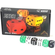 Eser Okey Zarı 40 Parça Renkli Oyun Takımı Eğlenceli Oyunlar İçin Özel Tasarım