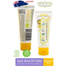 Jack And Jill Muz Aromalı Doğal Diş Macunu 50 gr Çocuklar İçin %100 Doğal ve Organik