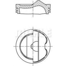 Mahle Piston Segman 76.51 mm (+0.50) Golf V 1.6 Fsi Blf-Bag-Blp Passat Jetta