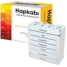 EC Shop Hapix Haftalık Ilaç Kabı Hap Taşıma Kutusu Ilaç
