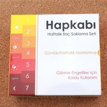 EC Shop Hapix Haftalık Ilaç Kabı Hap Taşıma Kutusu Ilaç