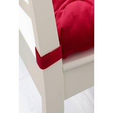 IKEA Malında Sandalye Minderi Kırmızı 40/35X38X7 cm 2 Adet