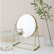 IKEA Çift Taraflı Büyüteçli Ayna Çap: 17 cm Ayaklı Makyaj Aynası Masa Aynası Kaliteli
