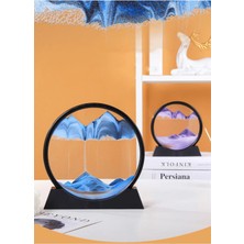EC Shop Elite House Beyaz Çöl Temalı Şık Kum Tablosu Stres Attırıcı Kum Saati Şeklinde Tablo
