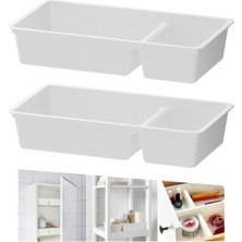 IKEA Bıllıngen ( 2 Adet ) Bölmeli Çekmece Içi Düzenleyici Beyaz