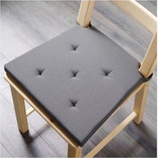 IKEA Justına 35/42X40 cm Sandalye Minderi Gri