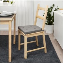 IKEA Justına 35/42X40 cm Sandalye Minderi Gri