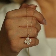 By Milo Jewellery Clover Yonca Tasarım Altın Kolye