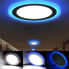 Masel Dekoratif Üç Renkli LED Panel LED Panel Sıvaüstü 27CM Çaplı Tavan Armatür Yüksek Işık Güçlü 1