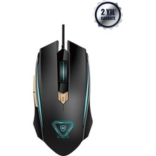 Micropack GM-06 Portatif 7 RGB Renk Hassas İzleme Özellikli 6 Tuşlu 3200 DPI Hız Işıklı Kablolu Oyuncu Mouse