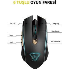 Micropack GM-06 Portatif 7 RGB Renk Hassas İzleme Özellikli 6 Tuşlu 3200 DPI Hız Işıklı Kablolu Oyuncu Mouse