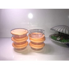 Tupperware Kristalin Pembe Kapaklı Altılı Kase
