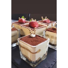 Molino Sıgma Glass 6' Lı Magnolia Cup Kase Cam Magnolya Puding Tatlı Dondurma Kasesi Sunum Seti
