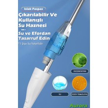 Aurora 360° Derece Dönebilen Su Hazneli Püskürtmeli Sprey Mop (Sizdirma Yapmaz)