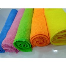 Ceymop Ceystar 40 x 40 cm Mikrofiber Bez Ekonomik Renkli 5 'li Paket