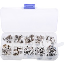 Lnshop 75 Adet 15MM Snap Darfener Vidalar Saplama Düğmesi Tuval Tekne Deniz Çadır Kapağı (Yurt Dışından)