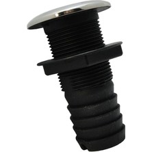 Lnshop Naylon+Paslanmaz Çelik Tekne Siyah Deniz Naylon Thru Gövde Takma 1-1/2 " (Yurt Dışından)