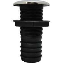 Lnshop Naylon+Paslanmaz Çelik Tekne Siyah Deniz Naylon Thru Gövde Takma 1-1/2 " (Yurt Dışından)