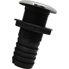 Lnshop Naylon+Paslanmaz Çelik Tekne Siyah Deniz Naylon Thru Gövde Takma 1-1/2 " (Yurt Dışından)