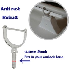 Lnshop Yat 1-7/8 "oarlock Row Kilit 1/2" Tekne Gümüşü Için Shank Oarlock Soketi (Yurt Dışından)
