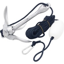 Lnshop 3.5lb Tekne Çapa Katlanır Grapnel Ankraj 40FT Deniz Sınıfı Ipi Dayanıklı (Yurt Dışından)